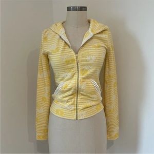 Vintage Y2K Juicy Couture Terrycloth Zip Hoodie - Size Small